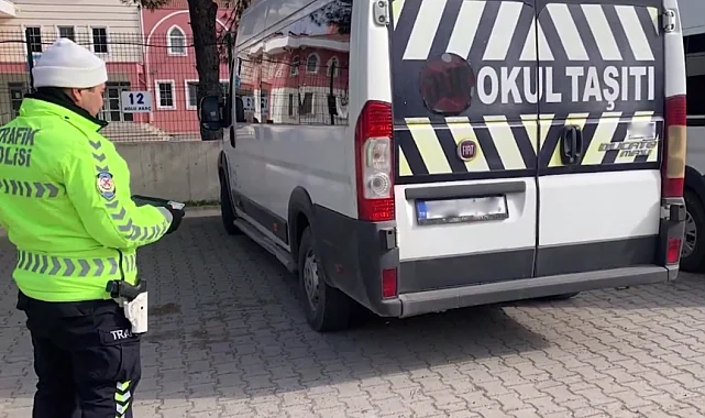 Okul servis araçlarına sıkı takip