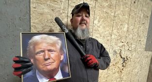 Canadian rage room throws violent jibe at Donald Trump