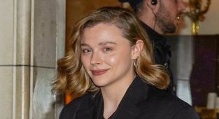 Chloe Grace Moretz shows off her huge engagement ring during Paris