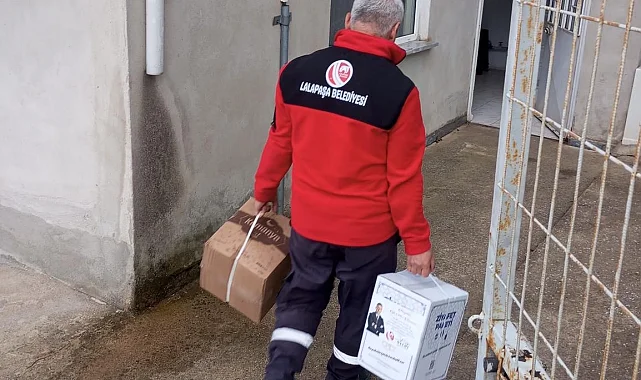Edirne'de erzaklar ihtiyaç sahiplerine ulaştırılıyor