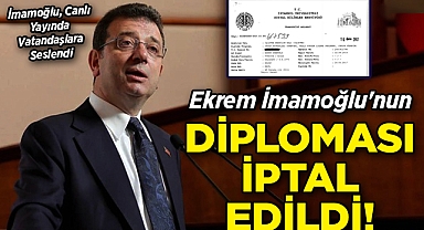 Ekrem İmamoğlu'nun Diploması İptal Edildi: İmamoğlu, Canlı Yayında Vatandaşlara Seslendi