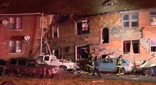 Explosion in Detroit apartment building leaves three with horror burns