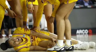 JuJu Watkins carried off court after horror March Madness injury