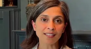 Second Lady Usha Vance unwittingly reveals  surprising book on shelf
