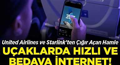 Uçaklarda Bedava ve Hızlı İnternet: United Airlines'tan ve Starlink'ten Çığır Açan Hamle!