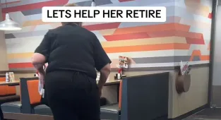 Waitress, 81, who can hardly walk but who is too poor to retire