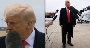 Watch: Trump is HIT in face by reporter... but 'handles it like a pro'