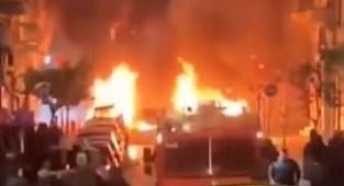 Athens is burning after petrol bomb riots see attacks on police