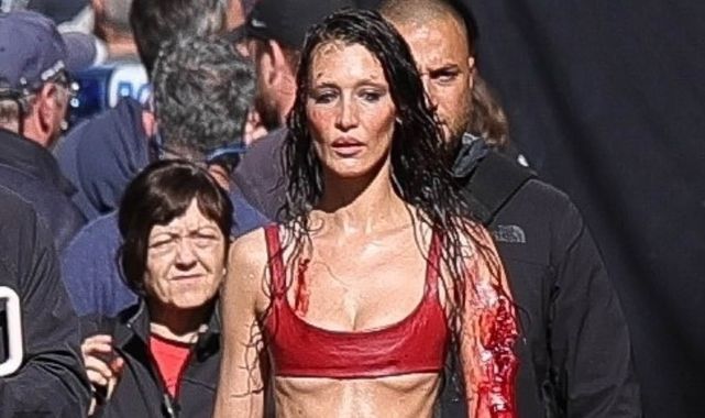 Bella Hadid sparks concern over her VERY thin frame on TV set in Paris