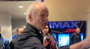Bill Murray filmed lashing out at fan who 'attacked him' in theater