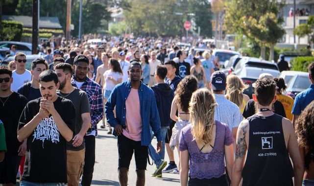California enclave prepares for America's largest college party