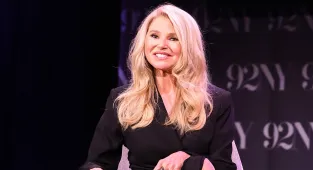 Christie Brinkley looks sensational as she puts on leggy display