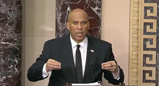 Cory Booker's 'bizarre' anti-Trump stunt hits 24 HOURS straight