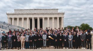 Donald Trump welcomes Ohio State football stars to the White House