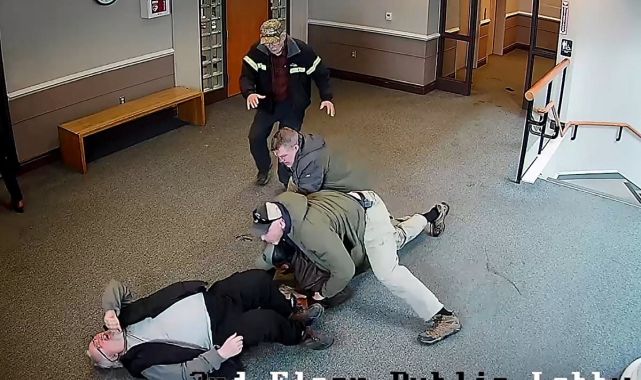 Feds tackle migrant into elderly bystander before ICE banish him