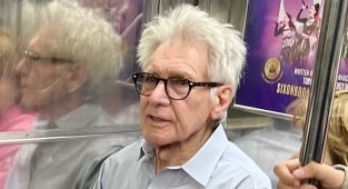 Harrison Ford indulges in rare PDA with Calista Flockhart on subway