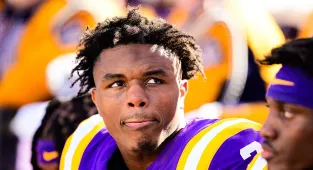 Heartbreaking moment Kyren Lacy's mother bids farewell to him