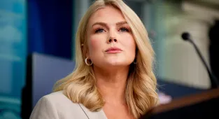 Karoline Leavitt's four-word message for Wall Street after tariffs