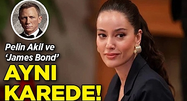 Oyuncu Pelin Akil ve 'James Bond' Aynı Karede!