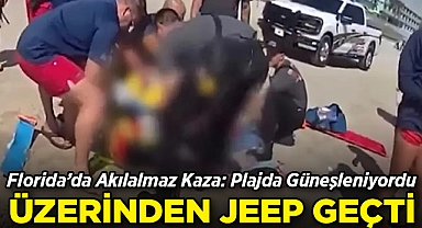Plajda Güneşlenen Adamın Üzerinden Jeep Geçti: Florida'da Akılalmaz Kaza!