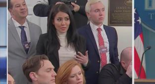 Reporter sets White House briefing alight with question about Trump