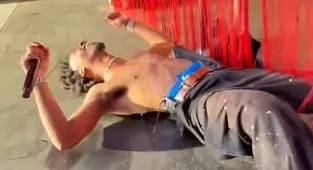 Scary moment Coachella singer FACEPLANTS after attempting backflip
