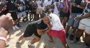 Spring break mob desecrates beach with drugs, brawls and empty bottles