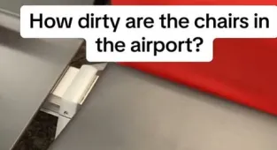 Swab test reveals just how filthy airport seats are