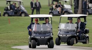 Trump compared to Emperor Nero for 'fiddling while Rome burns'