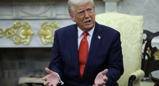 Trump says close ally is bending the knee on tariffs