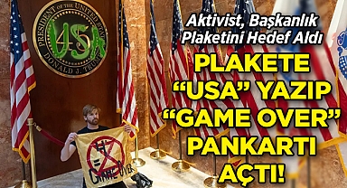 Trump Tower'da İklim Tepkisi: Aktivist, Başkanlık Plaketine 