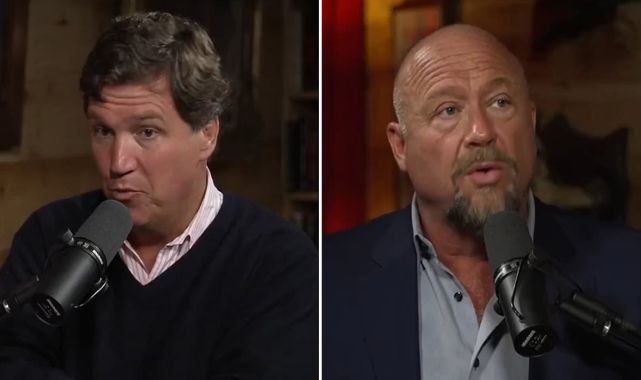 Tucker Carlson's jaw drops as Alex Jones reveals who orchestrated 9/11