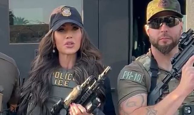 Video of Kristi Noem holding a gun wrong goes wild on social media