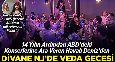 ABD'deki Konserlerine Ara Veren Havalı Deniz'den Divane NJ'de Veda Gecesi!