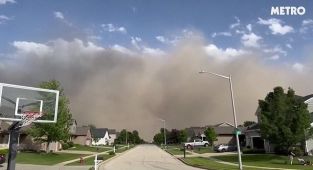 Apocalyptic 'wall of dust' engulfs Chicago as 23 are killed in tornado