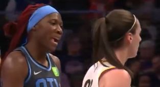 Caitlin Clark involved in fresh clash with black WNBA rival
