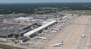 Chaos at America's busiest airport as ALL flights are grounded