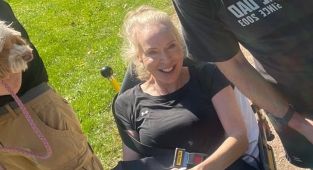 Dog walker nearly killed by 80-stone cow that butted and trampled her