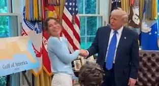 Donald Trump meets ballerina who he helped free from Russian hell hole