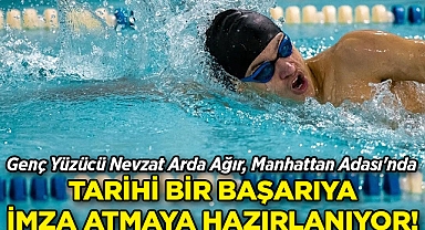Genç Yüzücü Nevzat Arda Ağır, Manhattan Adası'nda Tarihi Bir Başarıya İmza Atmaya Hazırlanıyor!