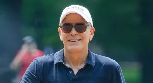 George Clooney ridiculed for 'snowflake' outfit during baseball game