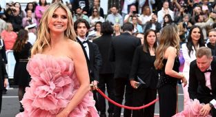 Heidi Klum wows in pink as she joins Irina Shayk at Cannes