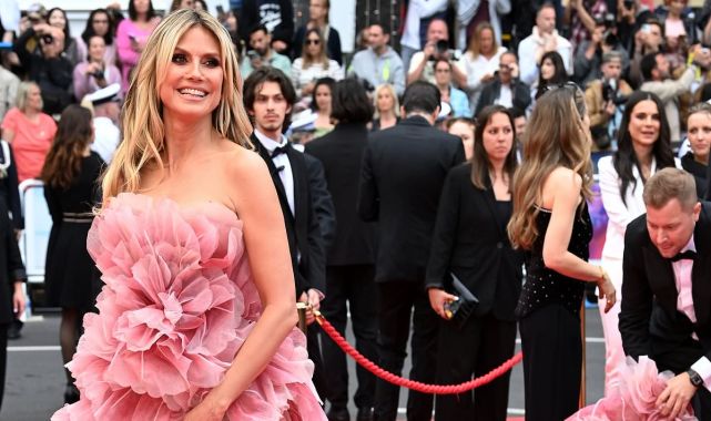 Heidi Klum wows in pink as she joins Irina Shayk at Cannes