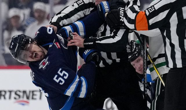 Jets-Stars turns into chaotic NHL line brawl with massive cheap shot