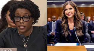 Kristi Noem is visibly stunned when Democratic rep takes her on