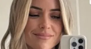 Kristin Cavallari goes bra-free in white top and denim skirt
