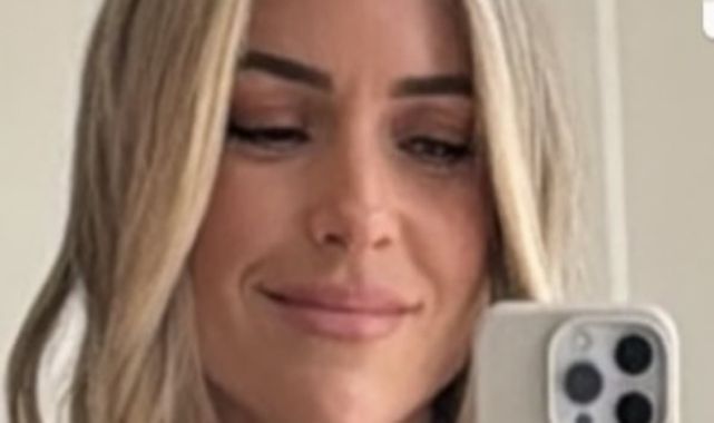 Kristin Cavallari goes bra-free in white top and denim skirt