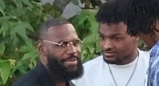 LeBron celebrates son's graduation amid uncertainty over NBA future