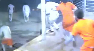 Maintenance worker arrested after 10 inmates escape US jail