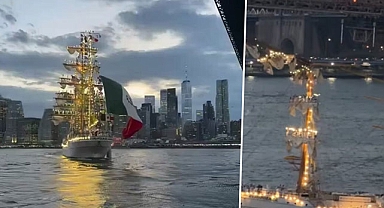 Meksika donanma gemisi Brooklyn Köprüsü'ne çarptı: Çok sayıda ölü ve yaralı